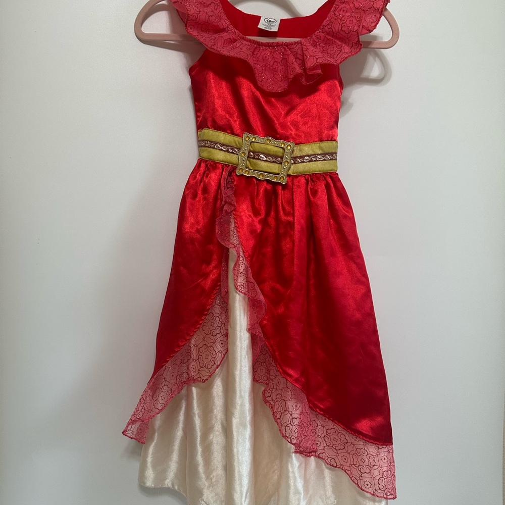 Disney Red and Gold Ruffled Dress Costume
